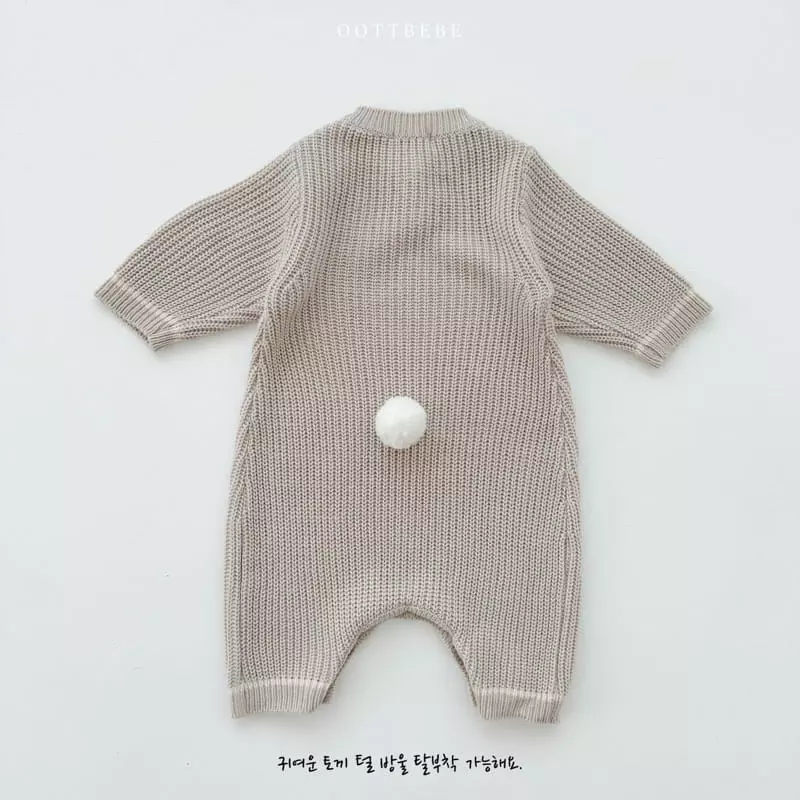 Oott Bebe - Korean Baby Fashion - #babyoutfit - Hazzi Barnie Bodysuit - 5
