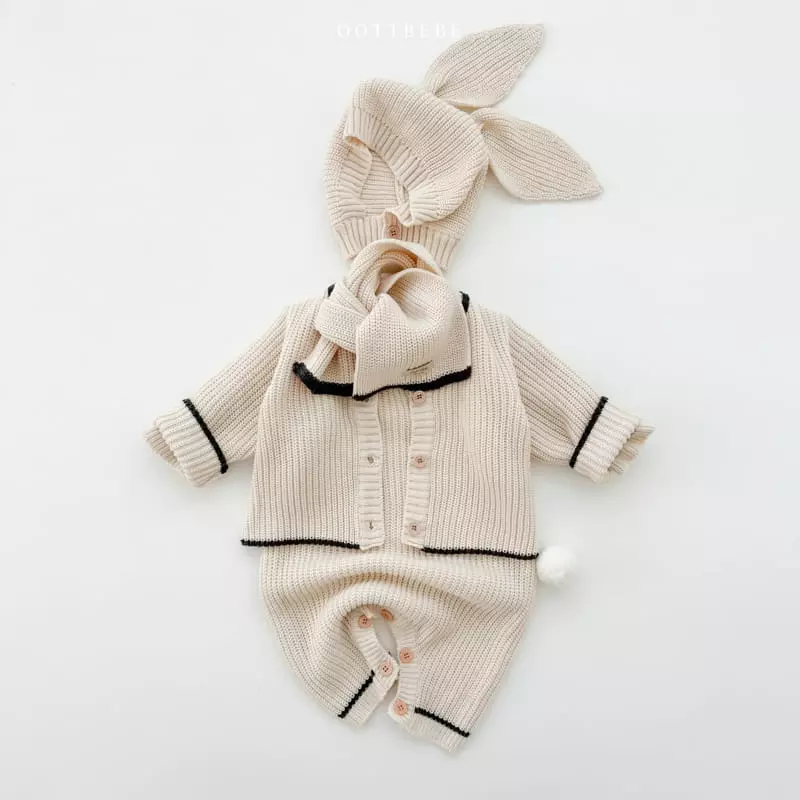 Oott Bebe - Korean Baby Fashion - #babyoutfit - Hazzi Barnie Bodysuit - 6