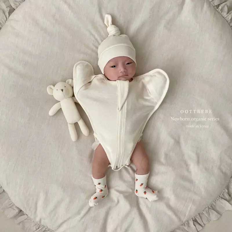 Oott Bebe - Korean Baby Fashion - #babyoutfit - Organic Bodysuit Mesh - 5