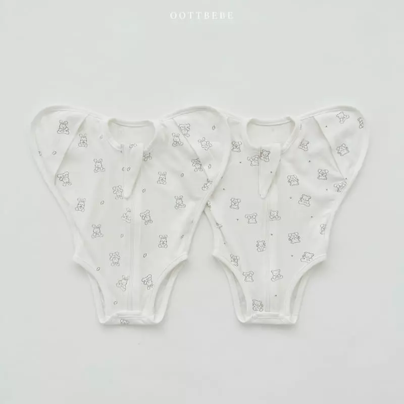 Oott Bebe - Korean Baby Fashion - #babyoutfit - Mild Wrapper Bodysuit