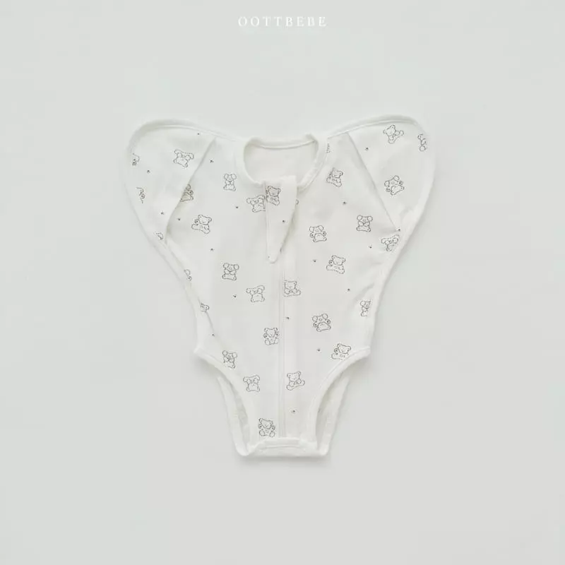 Oott Bebe - Korean Baby Fashion - #babyoutfit - Mild Wrapper Bodysuit - 2