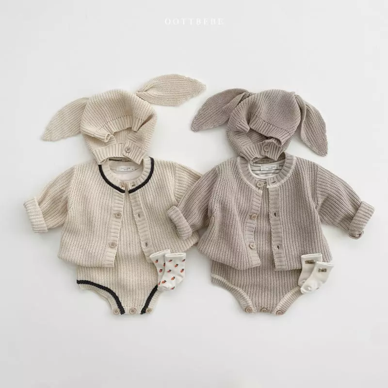 Oott Bebe - Korean Baby Fashion - #babywear - Hazzi Dungarees Bodysuit - 6