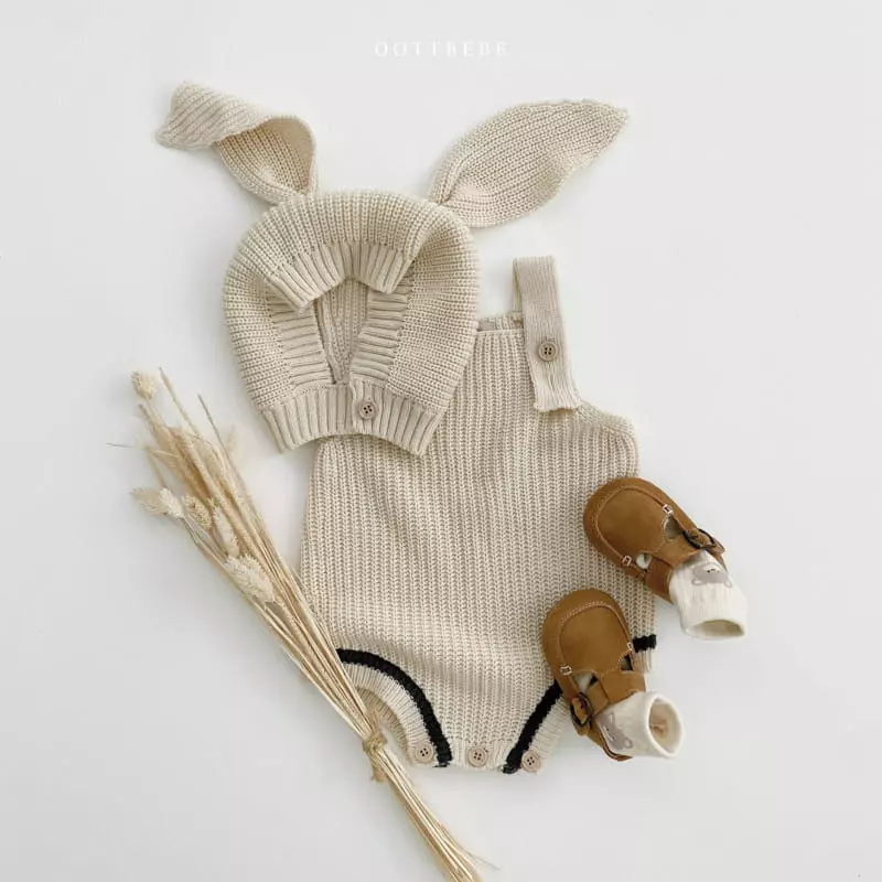 Oott Bebe - Korean Baby Fashion - #onlinebabyboutique - Hazzi Dungarees Bodysuit - 7