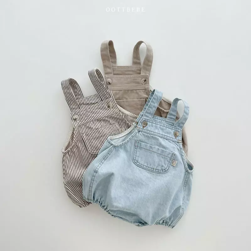 Oott Bebe - Korean Baby Fashion - #onlinebabyshop - Rora Dungarees Bodysuit - 8