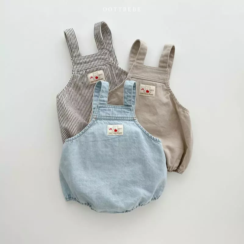 Oott Bebe - Korean Baby Fashion - #smilingbaby - Rora Dungarees Bodysuit - 9