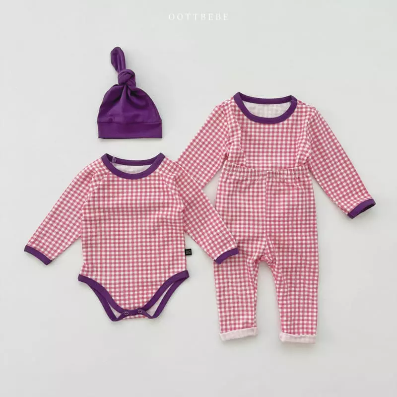 Oott Bebe - Korean Children Fashion - #Kfashion4kids - Check Easywear - 10