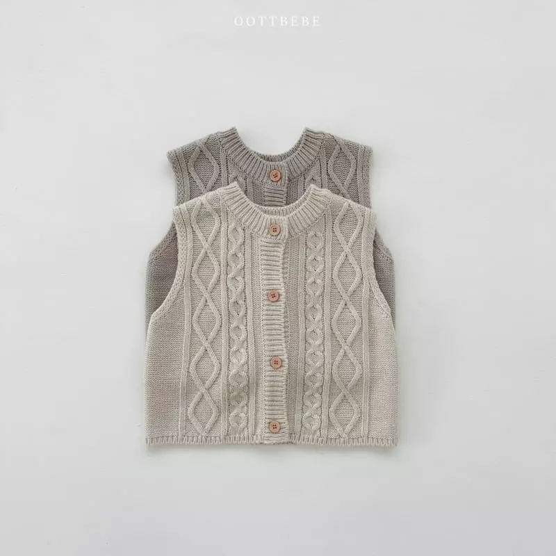 Oott Bebe - Korean Children Fashion - #Kfashion4kids - Abang Knit Vest - 5