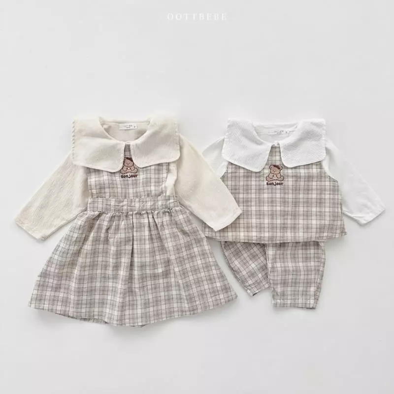 Oott Bebe - Korean Children Fashion - #Kfashion4kids - Bonjour Collar Blouse - 12