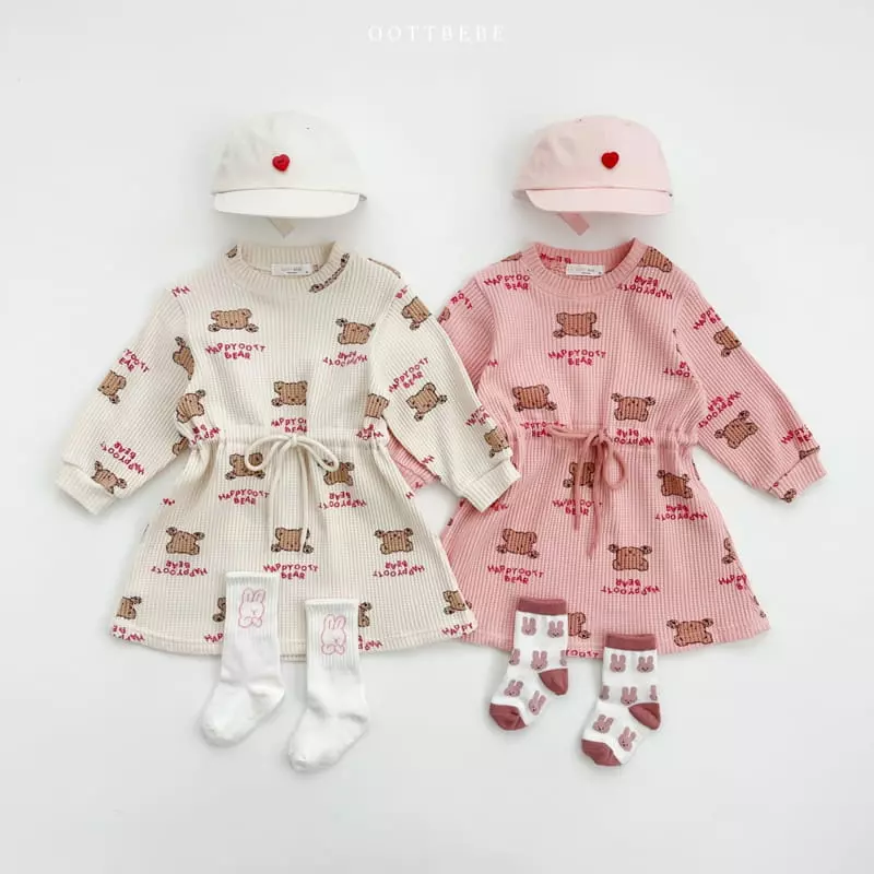 Oott Bebe - Korean Children Fashion - #Kfashion4kids - Happy Waffle One-piece - 11