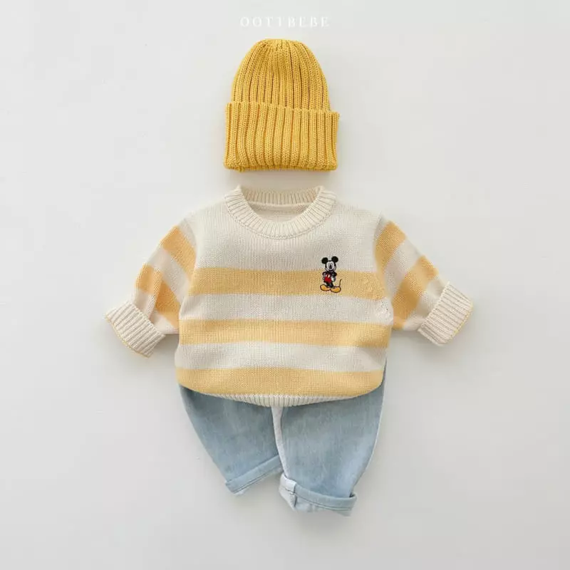Oott Bebe - Korean Children Fashion - #childofig - D M Sweatshirt - 2