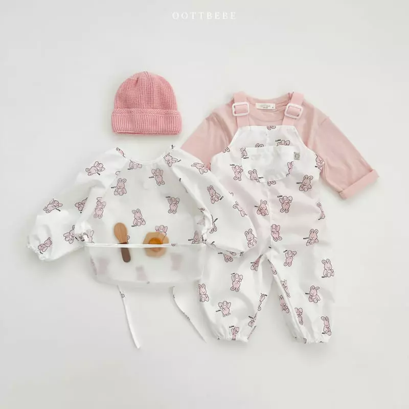 Oott Bebe - Korean Children Fashion - #childofig - Together Waterproof Bib - 9