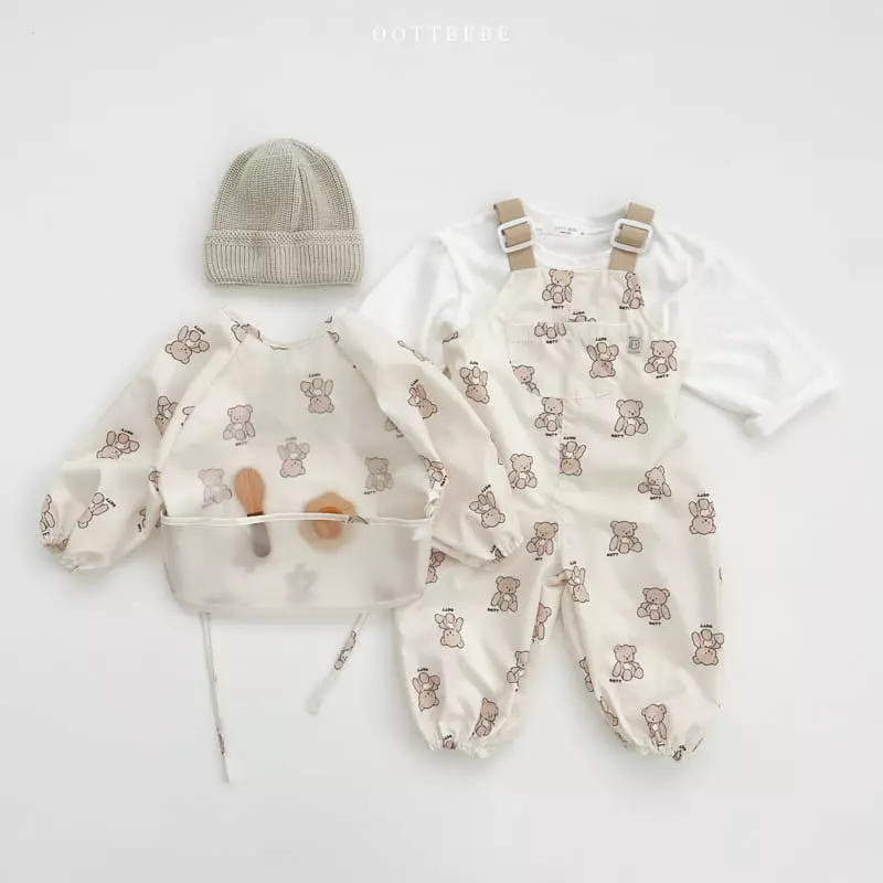 Oott Bebe - Korean Children Fashion - #childrensboutique - Together Waterproof Bib - 10