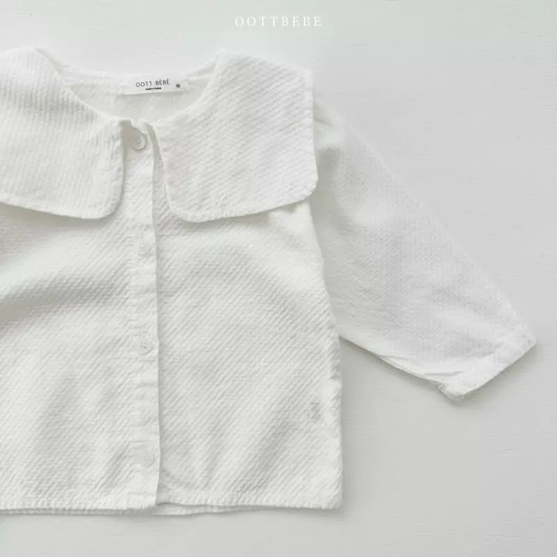 Oott Bebe - Korean Children Fashion - #designkidswear - Bonjour Collar Blouse - 6