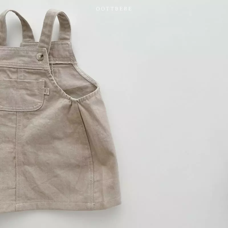 Oott Bebe - Korean Children Fashion - #discoveringself - Rora Denim One-piece - 11
