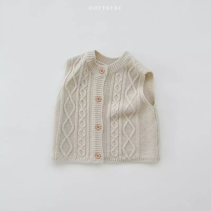 Oott Bebe - Korean Children Fashion - #fashionkids - Abang Knit Vest