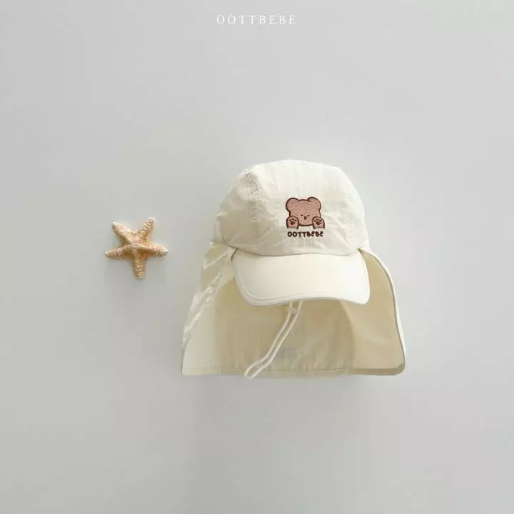Oott Bebe - Korean Children Fashion - #fashionkids - Vacance Bear sun Cap - 2