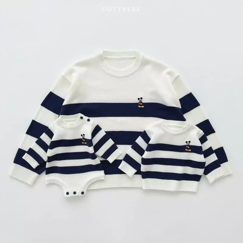 Oott Bebe - Korean Children Fashion - #kidsshorts - D M Sweatshirt - 7