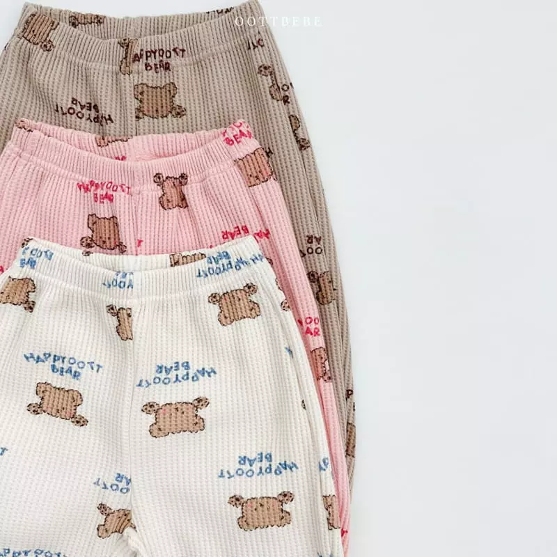 Oott Bebe - Korean Children Fashion - #kidsstore - Happy Waffle Top Bottom Set - 11