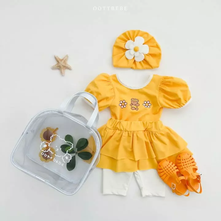Oott Bebe - Korean Children Fashion - #kidsstore - Daidy Frill Swimwear