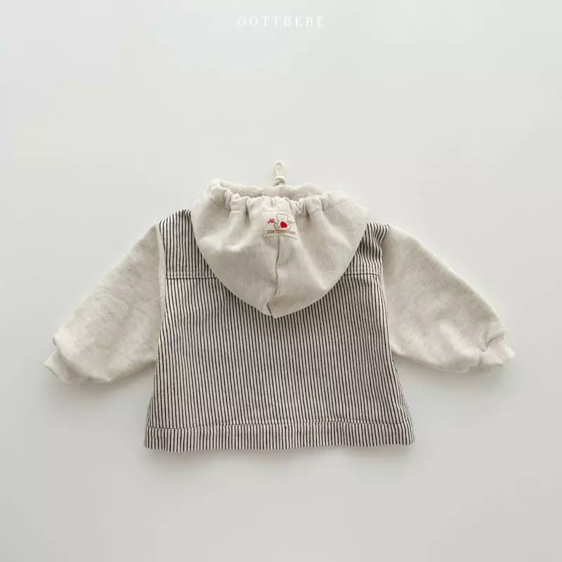 Oott Bebe - Korean Children Fashion - #kidzfashiontrend - Rora Denim Hoody Jumper - 11