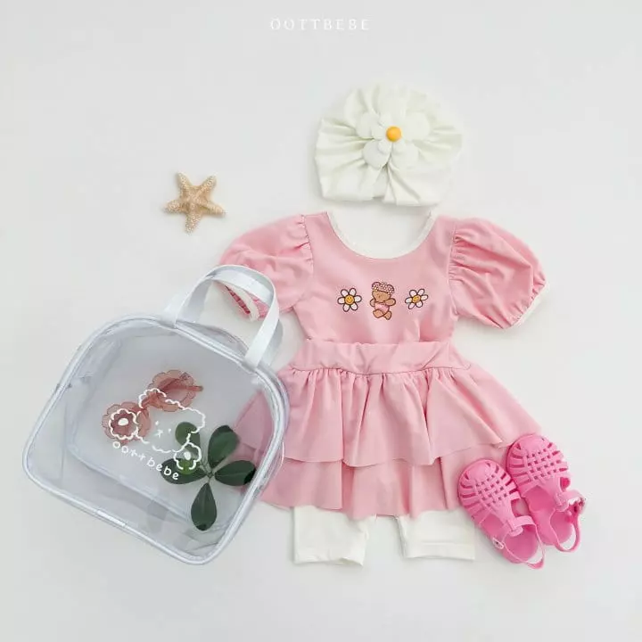 Oott Bebe - Korean Children Fashion - #kidzfashiontrend - Daidy Frill Swimwear - 2