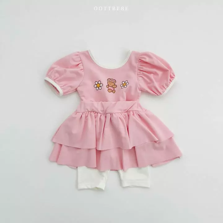 Oott Bebe - Korean Children Fashion - #Kfashion4kids - Daidy Frill Swimwear - 4