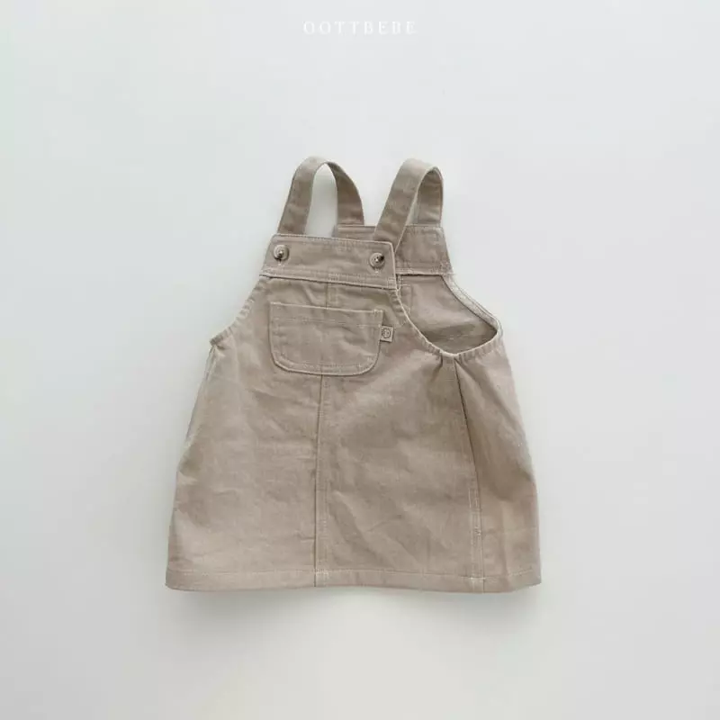 Oott Bebe - Korean Children Fashion - #minifashionista - Rora Denim One-piece - 3