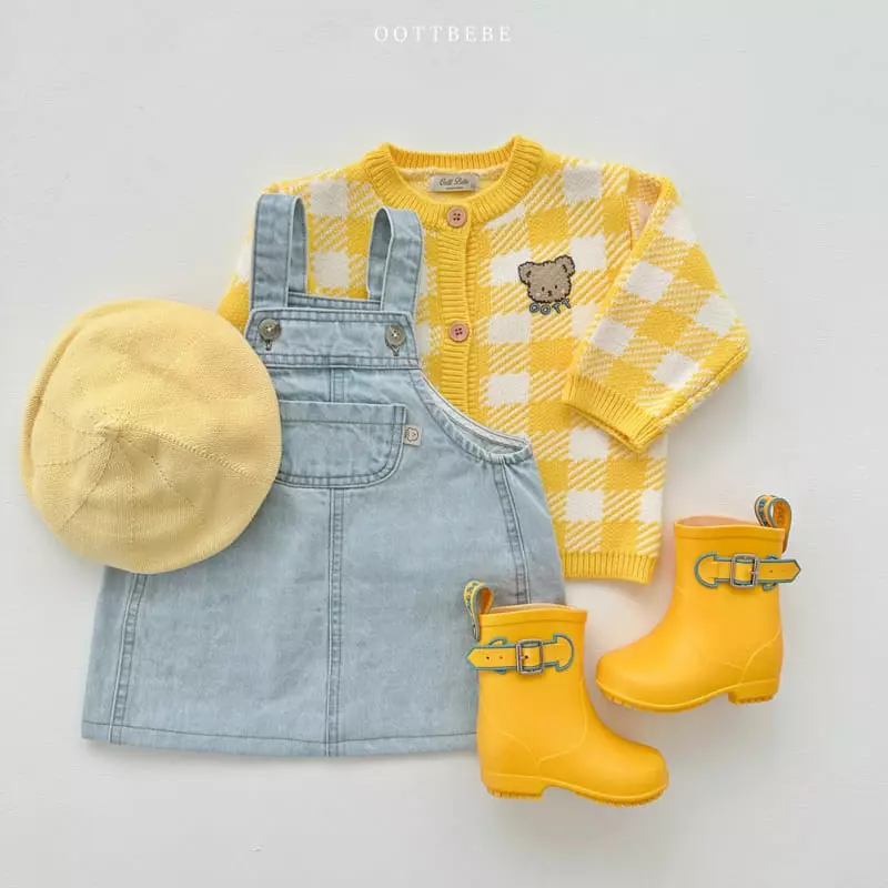 Oott Bebe - Korean Children Fashion - #prettylittlegirls - Pure Check Cardigan - 9