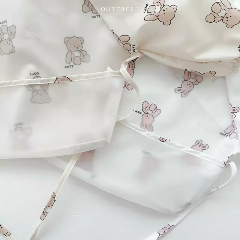 Oott Bebe - Korean Children Fashion - #stylishchildhood - Together Waterproof Bib - 8