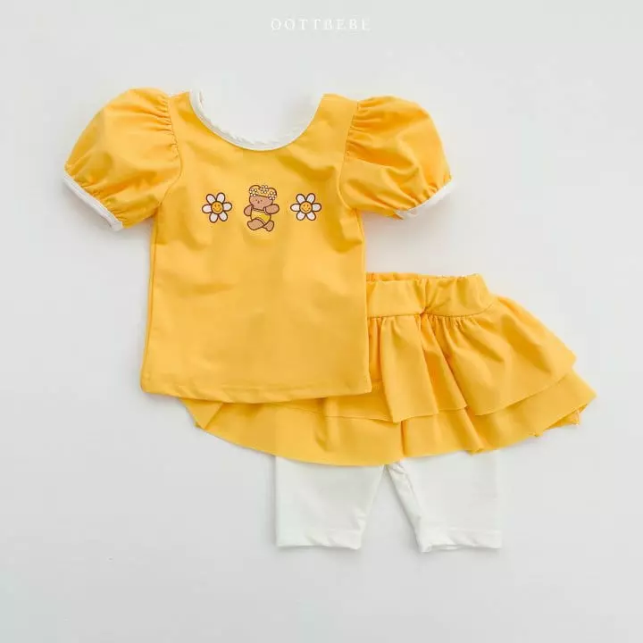 Oott Bebe - Korean Children Fashion - #todddlerfashion - Daidy Frill Swimwear - 8