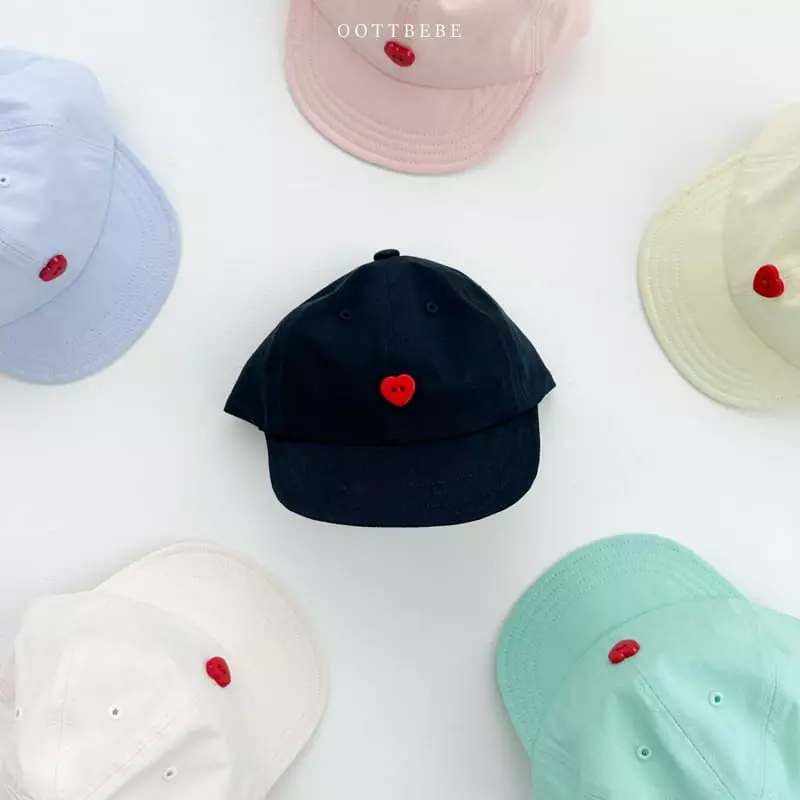 Oott Bebe - Korean Children Fashion - #toddlerclothing - Heart Ball Cap - 8