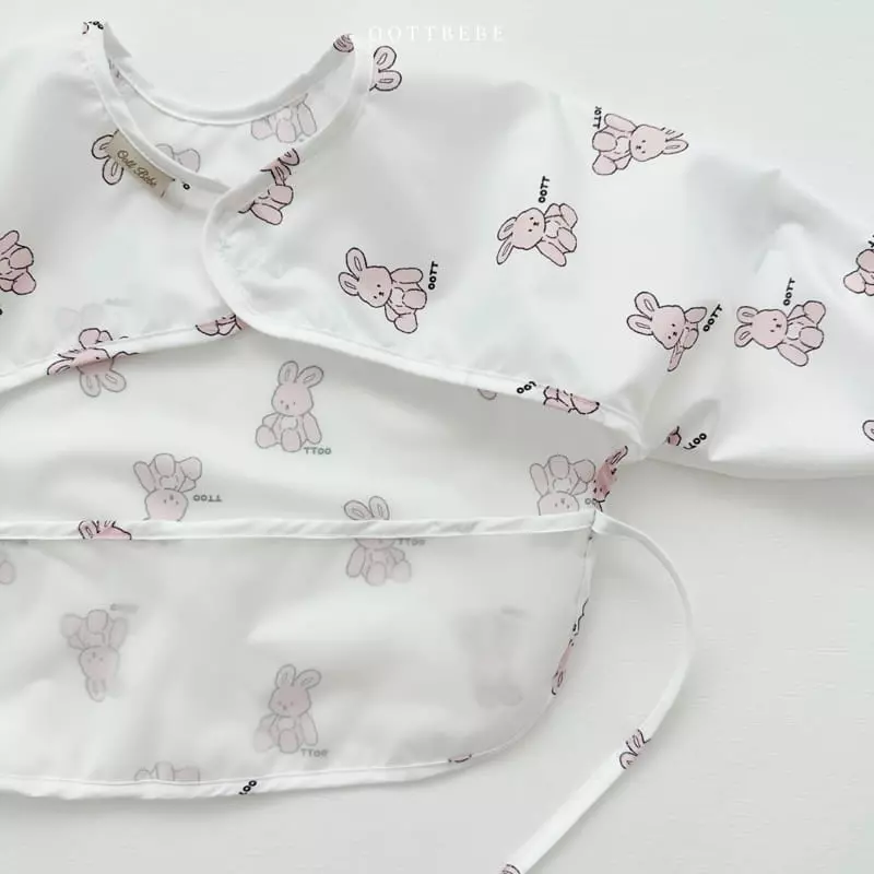 Oott Bebe - Korean Children Fashion - #toddlerclothing - Together Waterproof Bib - 7