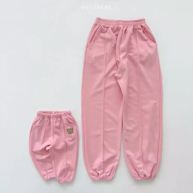 Oott Bebe - Korean Women Fashion - #womensfashion - Terry Pants Mom - 2