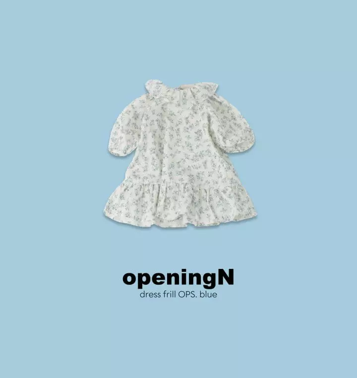 Opening & - Korean Children Fashion - #Kfashion4kids - Dress Frill One-piece