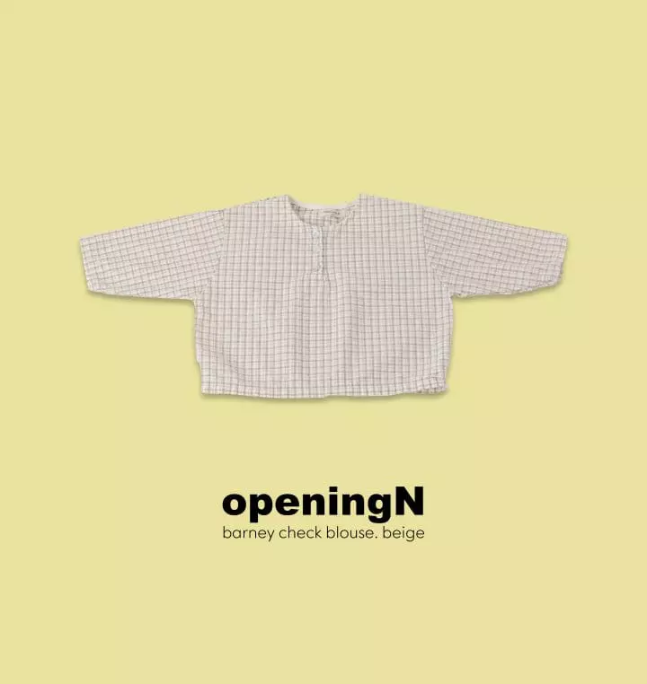 Opening & - Korean Children Fashion - #childrensboutique - Banie Check Blouse - 2