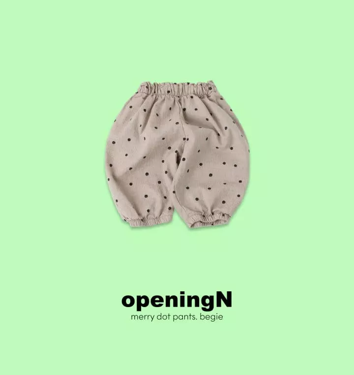 Opening & - Korean Children Fashion - #designkidswear - Meridot Pants
