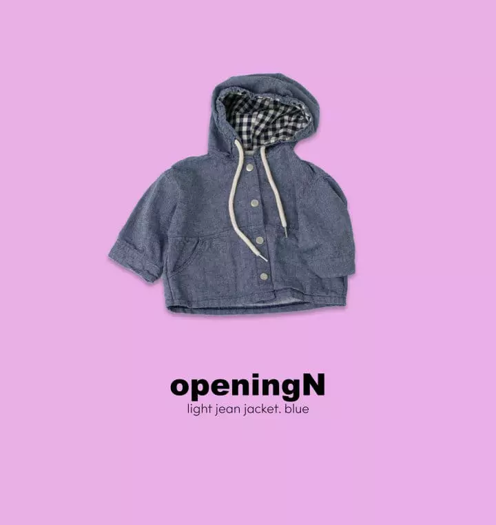 Opening & - Korean Children Fashion - #kidsstore - Light jean jacket 