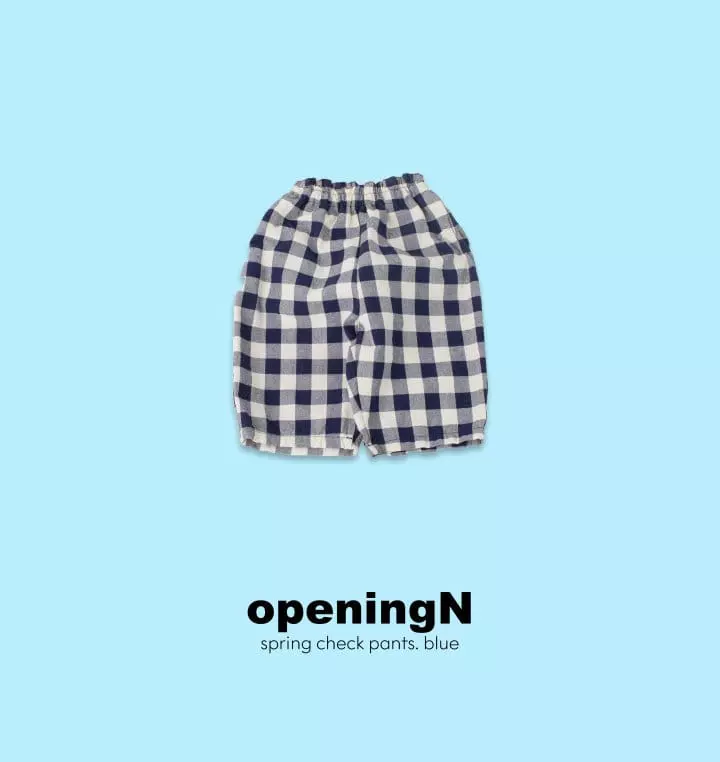Opening & - Korean Children Fashion - #littlefashionista - Spring Check Pants - 2