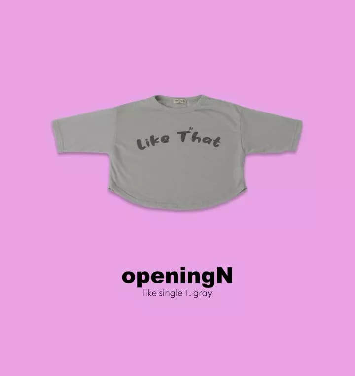 Opening & - Korean Children Fashion - #magicofchildhood - Like Single Tee 