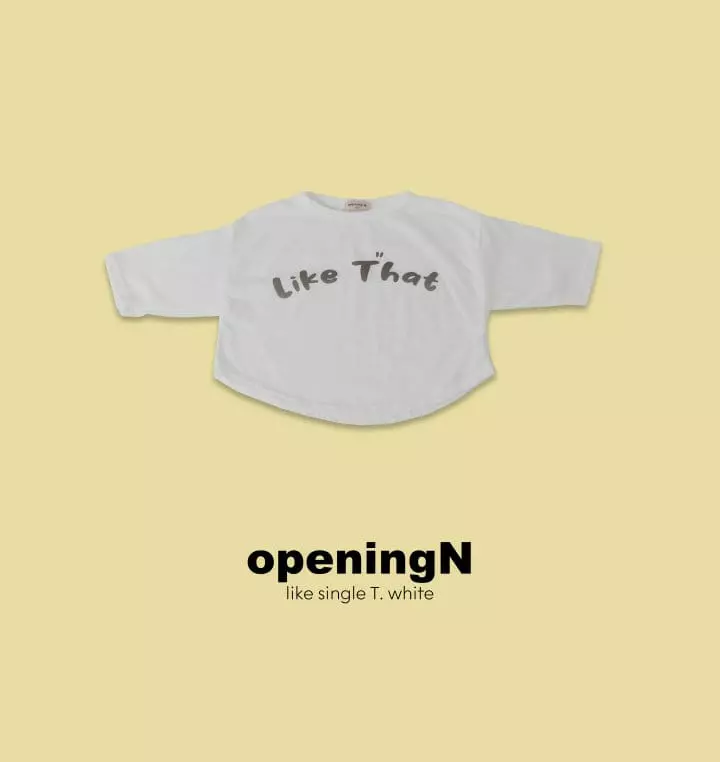 Opening & - Korean Children Fashion - #minifashionista - Like Single Tee  - 2