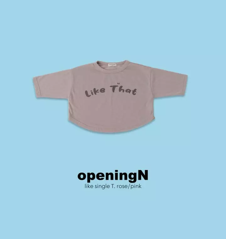 Opening & - Korean Children Fashion - #prettylittlegirls - Like Single Tee  - 4
