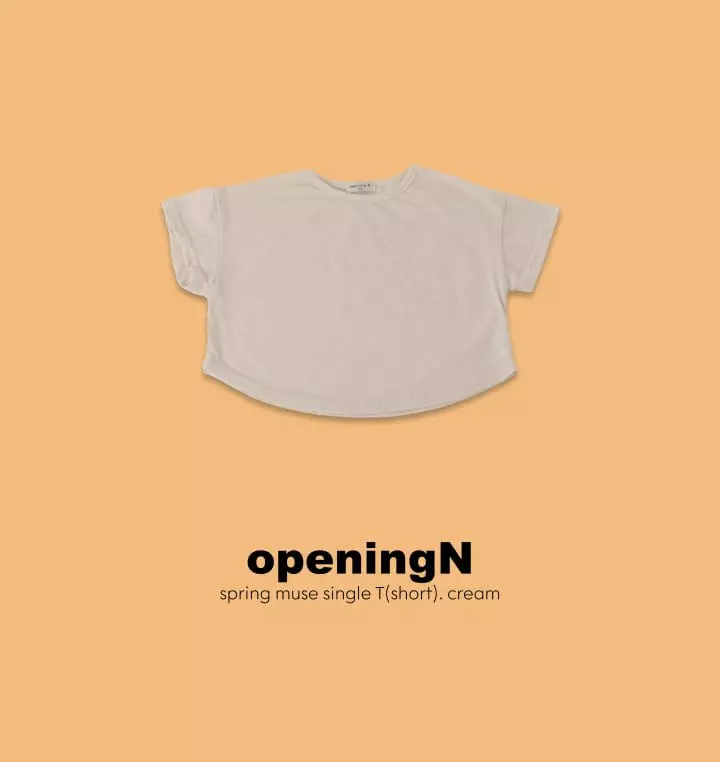 Opening & - Korean Children Fashion - #todddlerfashion - Muse Short Tee - 4