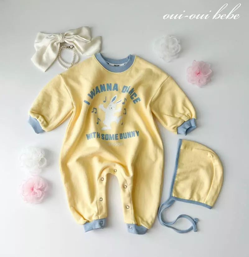 Oui Oui - Korean Baby Fashion - #babyoutfit - Bunny Bodysuit - 7