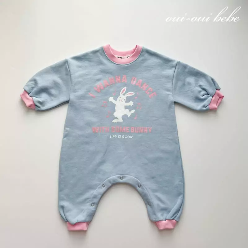 Oui Oui - Korean Baby Fashion - #onlinebabyboutique - Bunny Bodysuit - 9