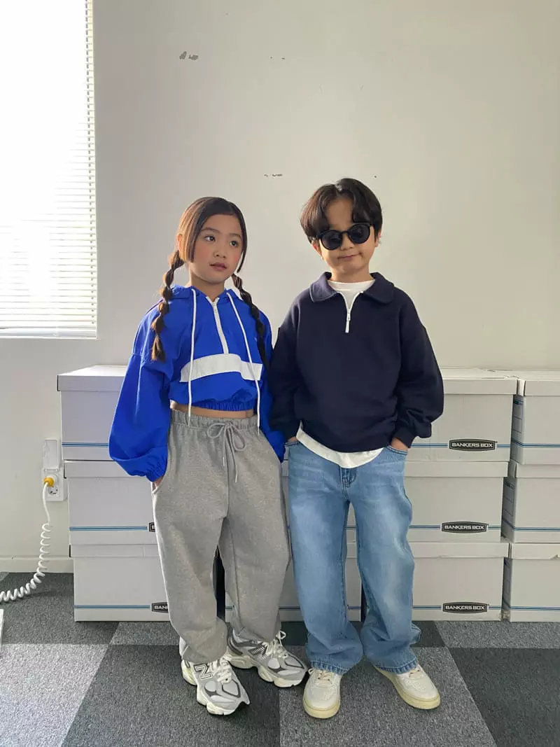 Our - Korean Children Fashion - #childofig - Collar Zip-up Sweatshirt - 11