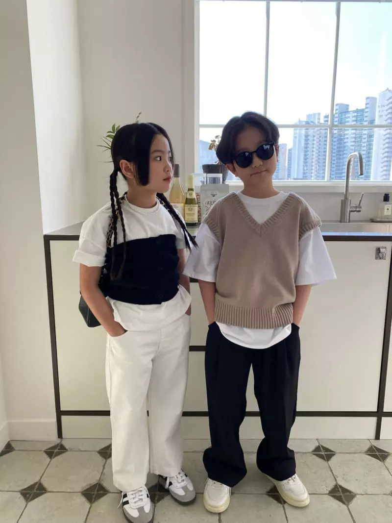 Our - Korean Children Fashion - #childofig - Salt Top Knit Tee - 8