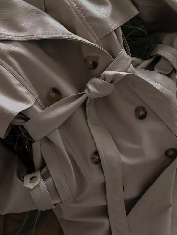 Paper Moon - Korean Women Fashion - #momslook - Oversize Leather Coat - 3
