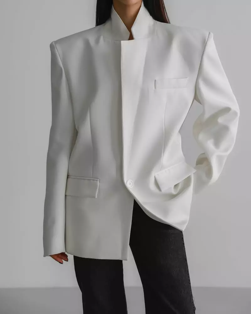 Paper Moon - Korean Women Fashion - #momslook - Square Twill Jacket - 3