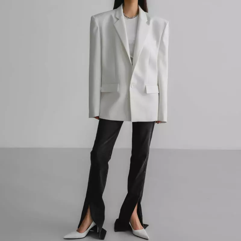 Paper Moon - Korean Women Fashion - #momslook - Square Twill Jacket - 7