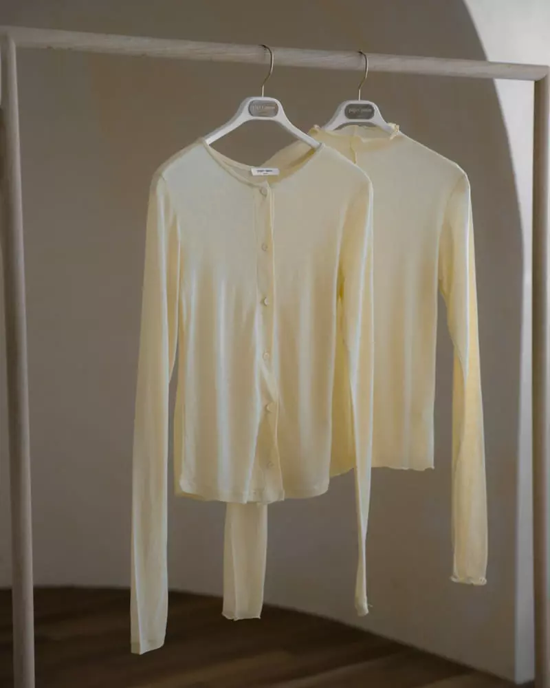 Paper Moon - Korean Women Fashion - #momslook - Sheer Buton Cardigan - 3